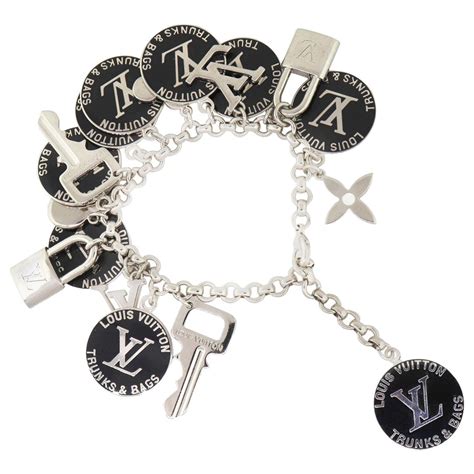 louis vuitton trunks and bags charm bracelet